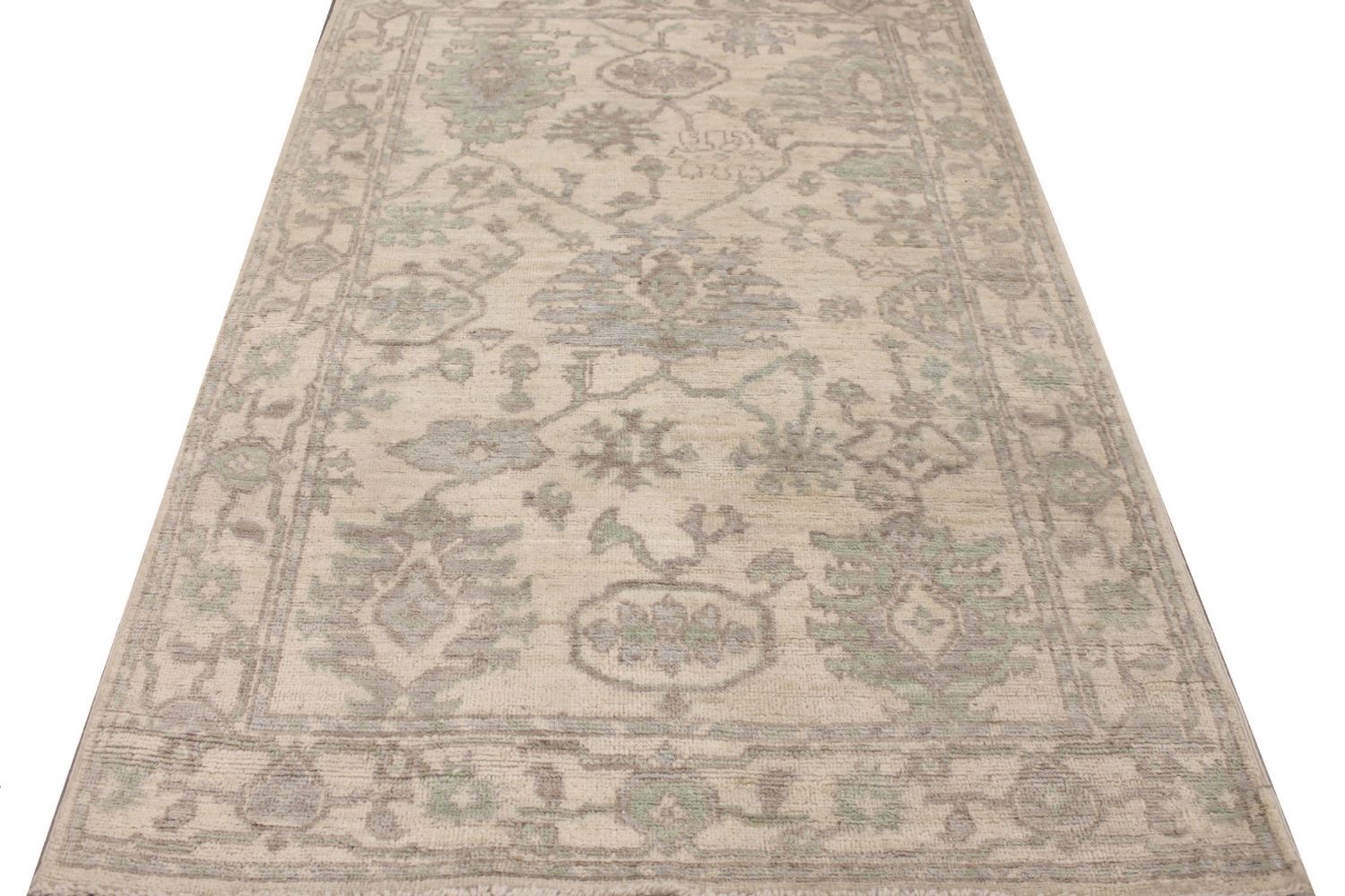 4x6 Oushak Hand Knotted Wool Area Rug - MR029244