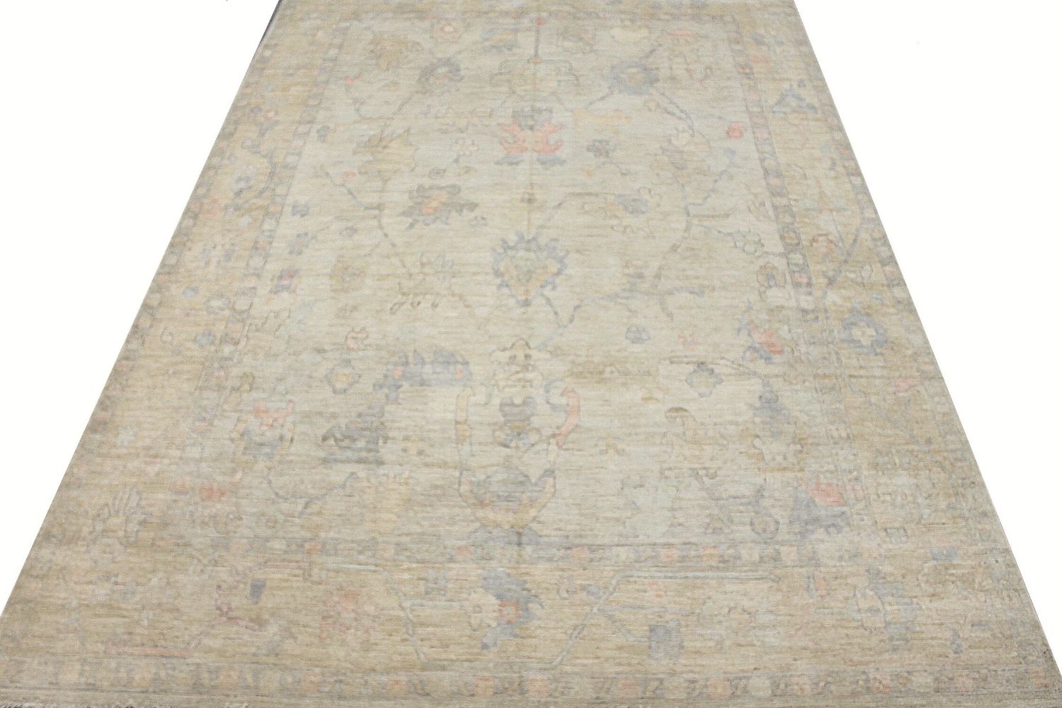 10x14 Oushak Hand Knotted Wool Area Rug - MR029249