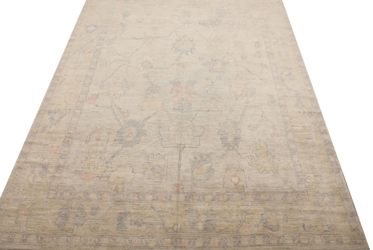 10x14 Oushak Hand Knotted Wool Area Rug - MR029249