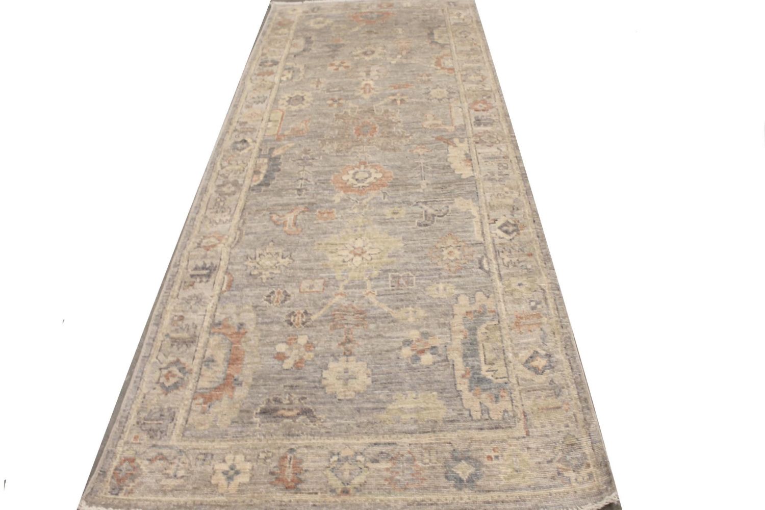 Wide Runner Oushak Hand Knotted Wool Area Rug - MR029251