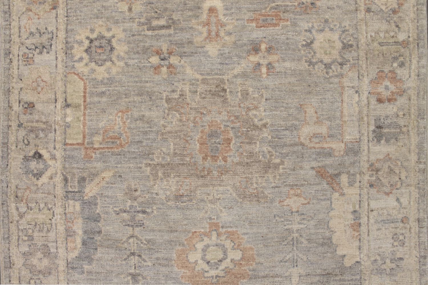 Wide Runner Oushak Hand Knotted Wool Area Rug - MR029251