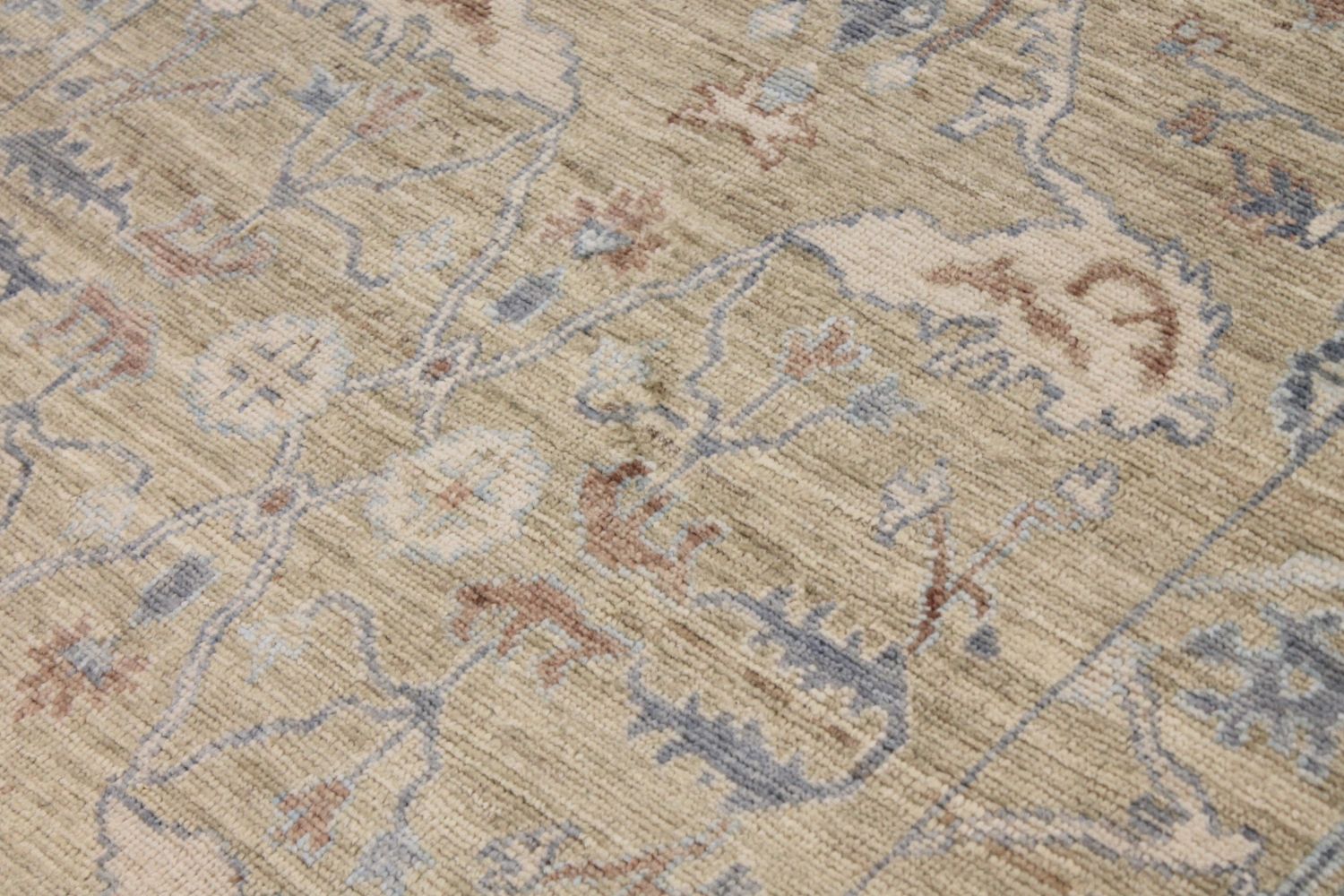 Wide Runner Oushak Hand Knotted Wool Area Rug - MR029255