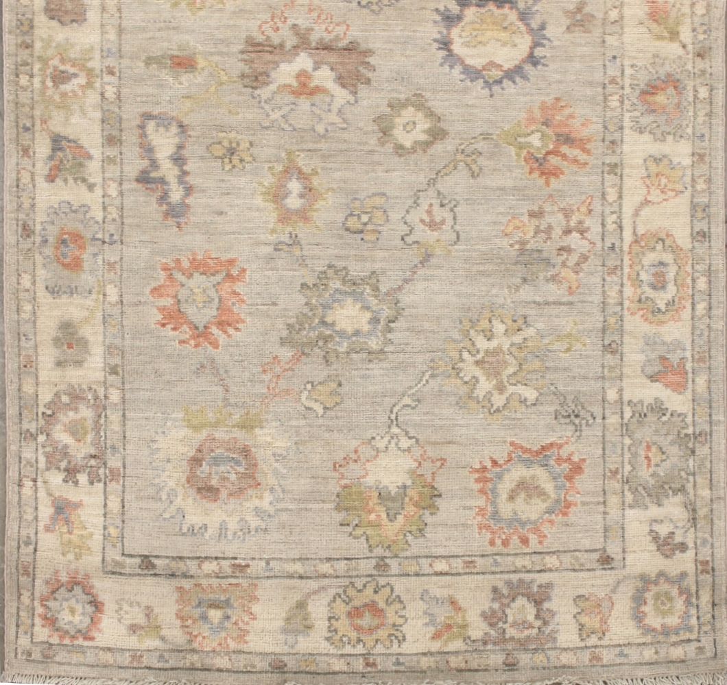 4x6 Oushak Hand Knotted Wool Area Rug - MR029256