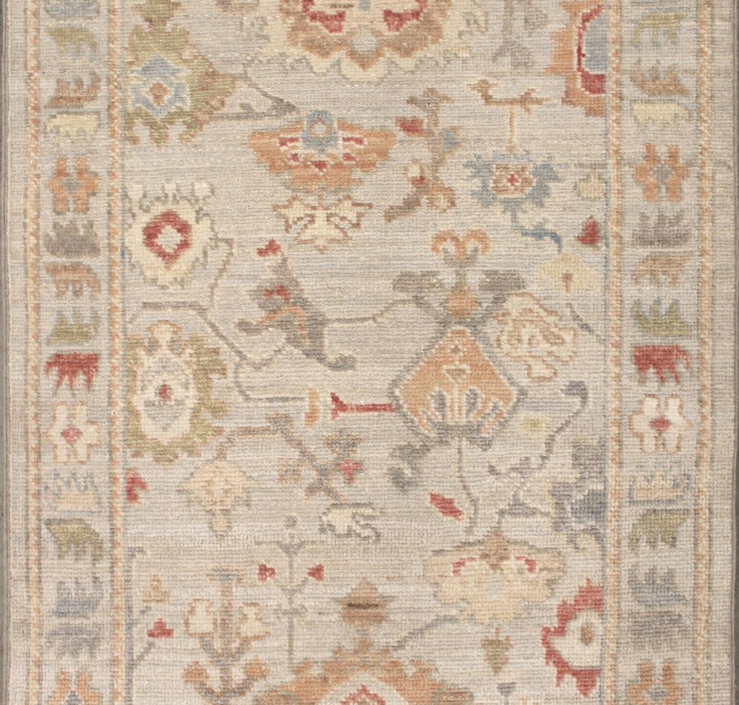 12 ft. Runner Oushak Hand Knotted Wool Area Rug - MR029261