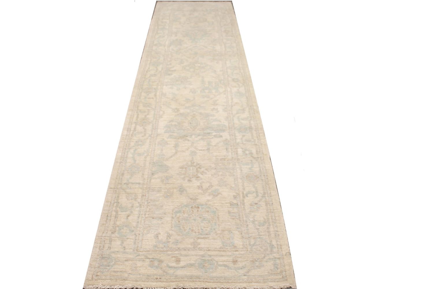 12 ft. Runner Oushak Hand Knotted Wool Area Rug - MR029262