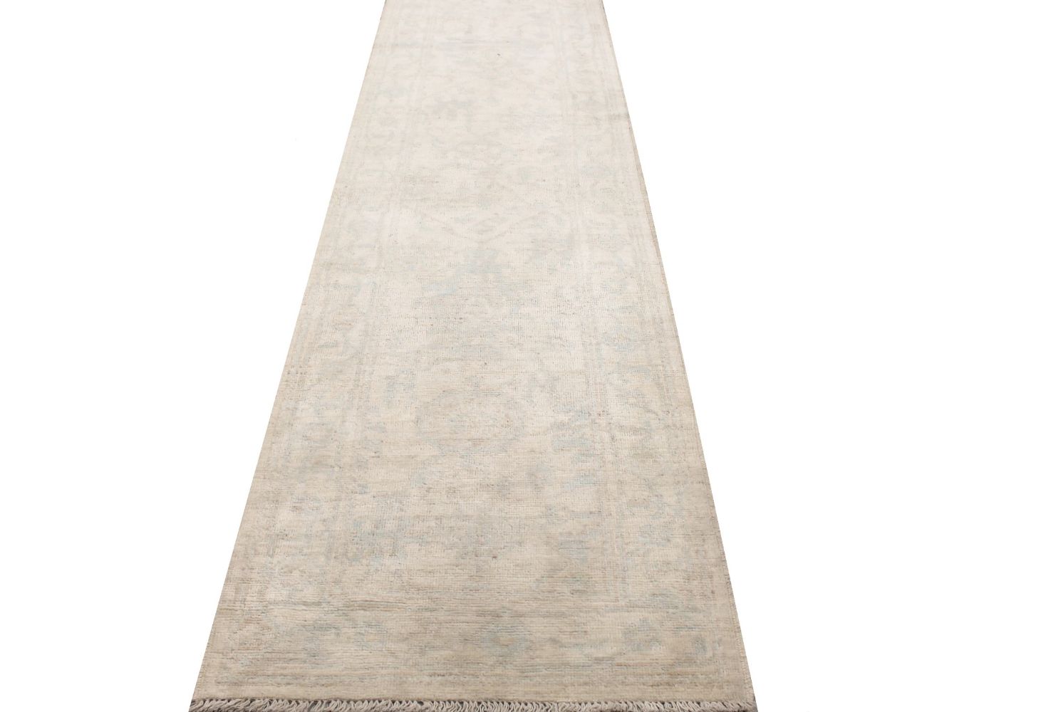 12 ft. Runner Oushak Hand Knotted Wool Area Rug - MR029262