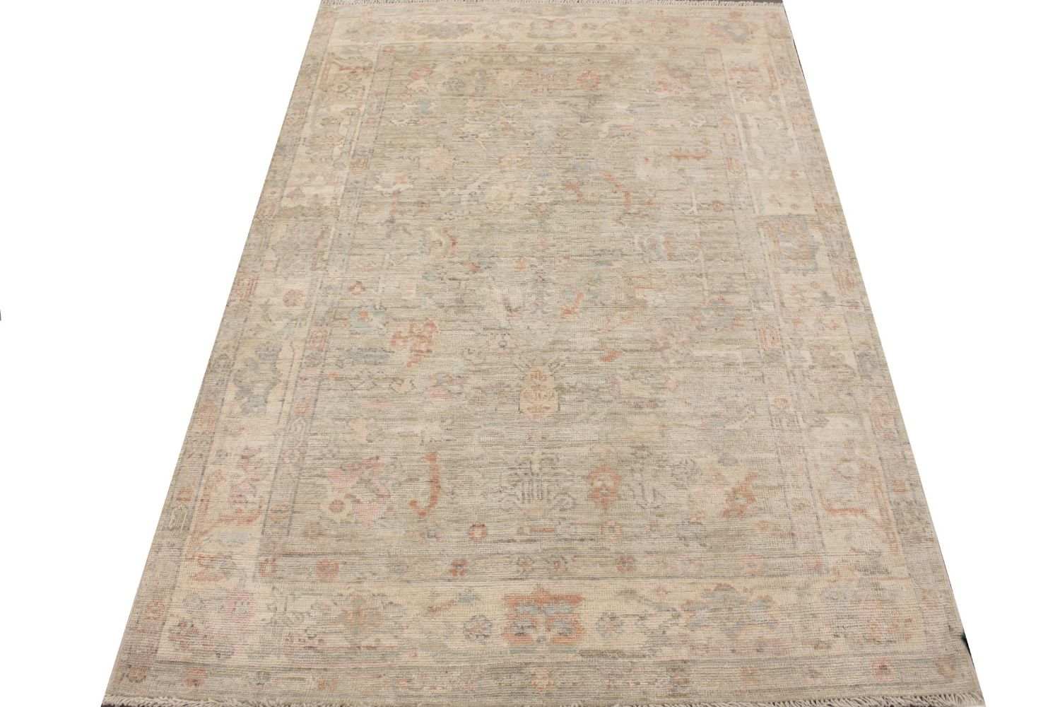 5x7/8 Oushak Hand Knotted Wool Area Rug - MR029268