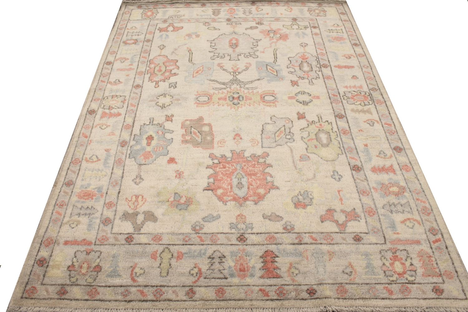 5x7/8 Oushak Hand Knotted Wool Area Rug - MR029269