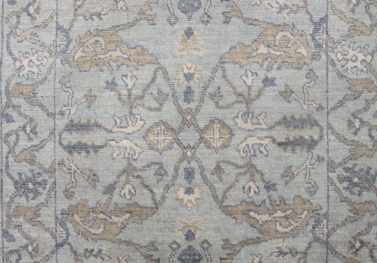 Wide Runner Oushak Hand Knotted Wool Area Rug - MR029272