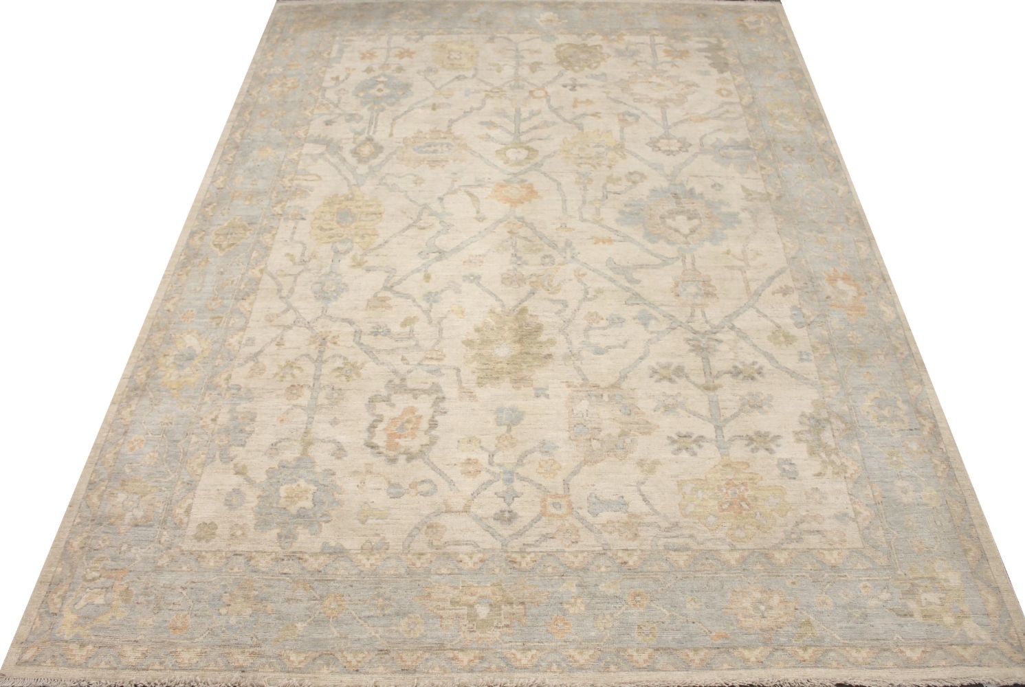 9x12 Oushak Hand Knotted Wool Area Rug - MR029275