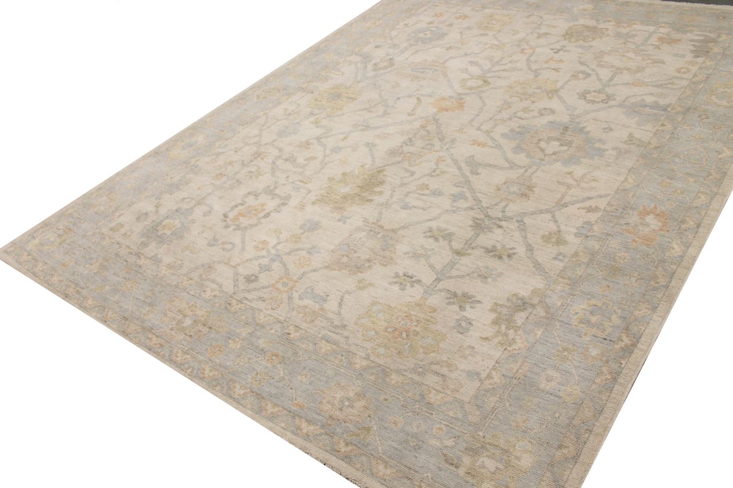 9x12 Oushak Hand Knotted Wool Area Rug - MR029275