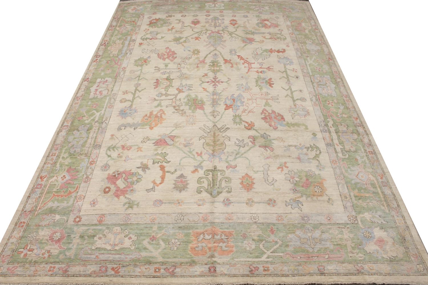 10x14 Oushak Hand Knotted Wool Area Rug - MR029281