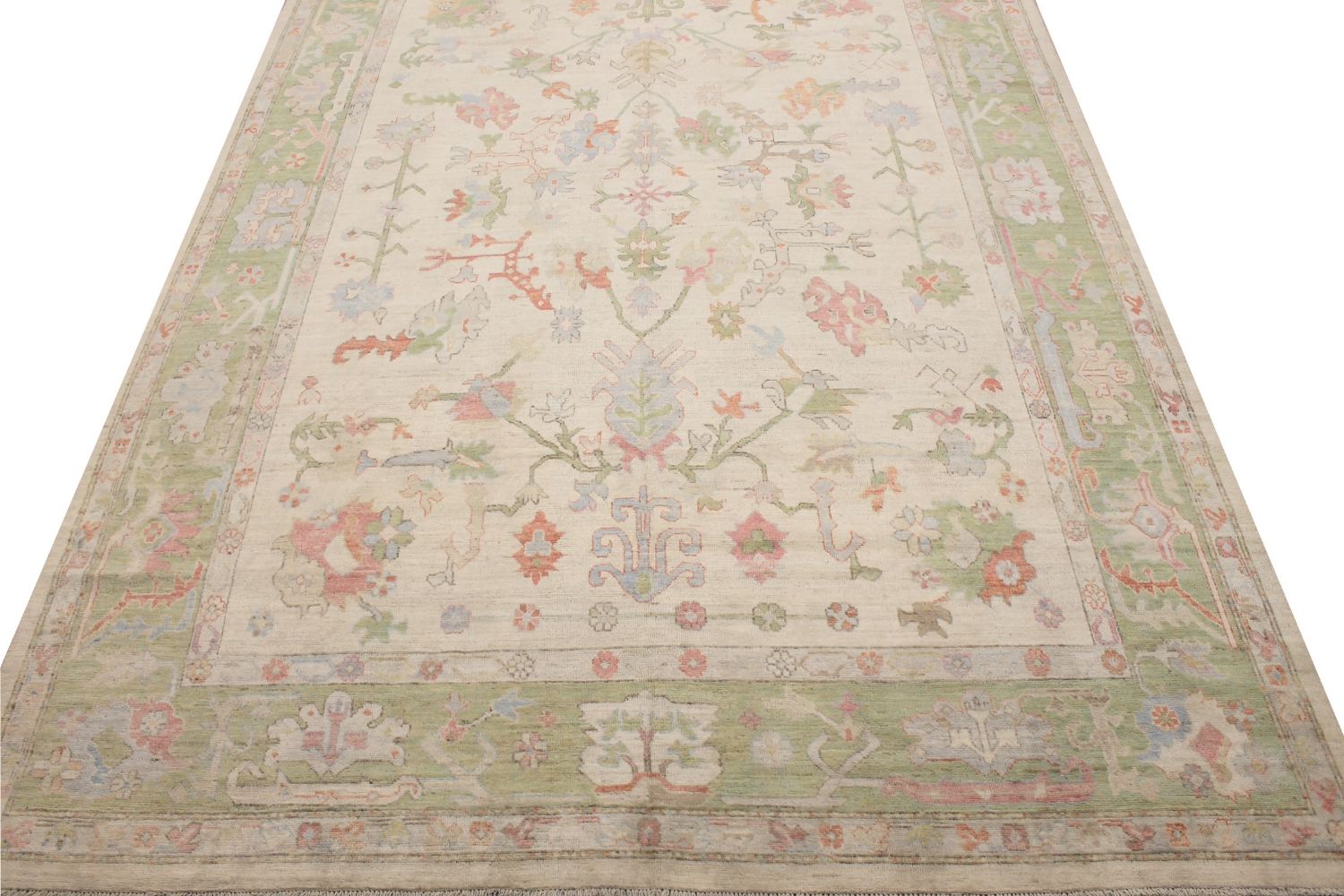 10x14 Oushak Hand Knotted Wool Area Rug - MR029281