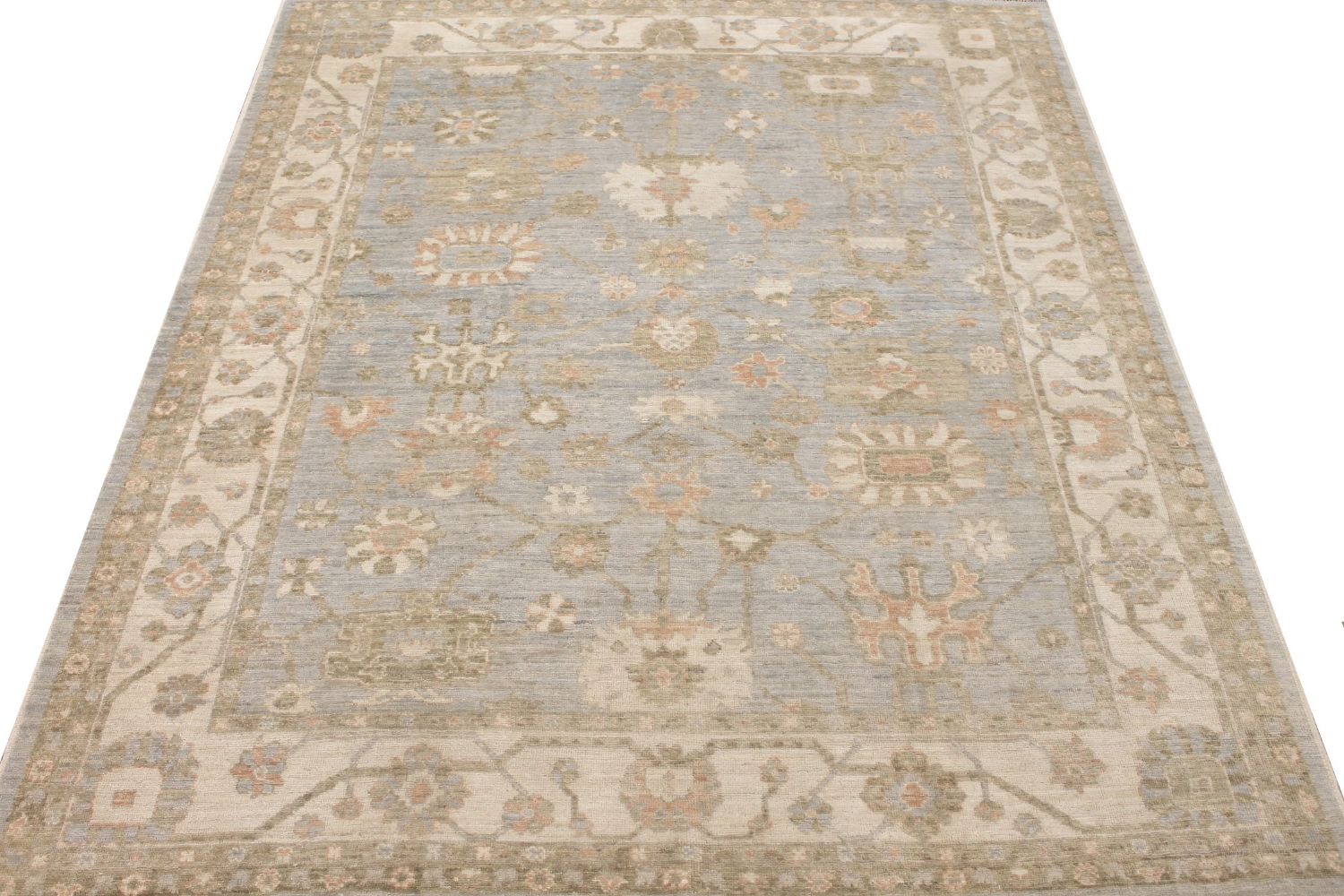 8x10 Oushak Hand Knotted Wool Area Rug - MR029282