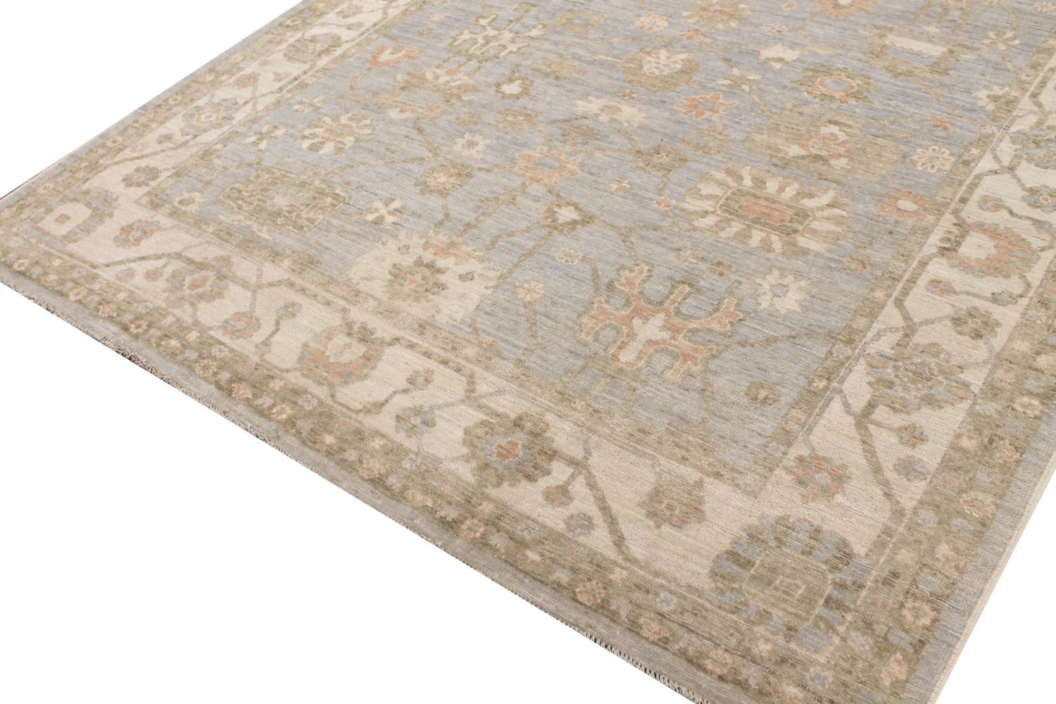 8x10 Oushak Hand Knotted Wool Area Rug - MR029282