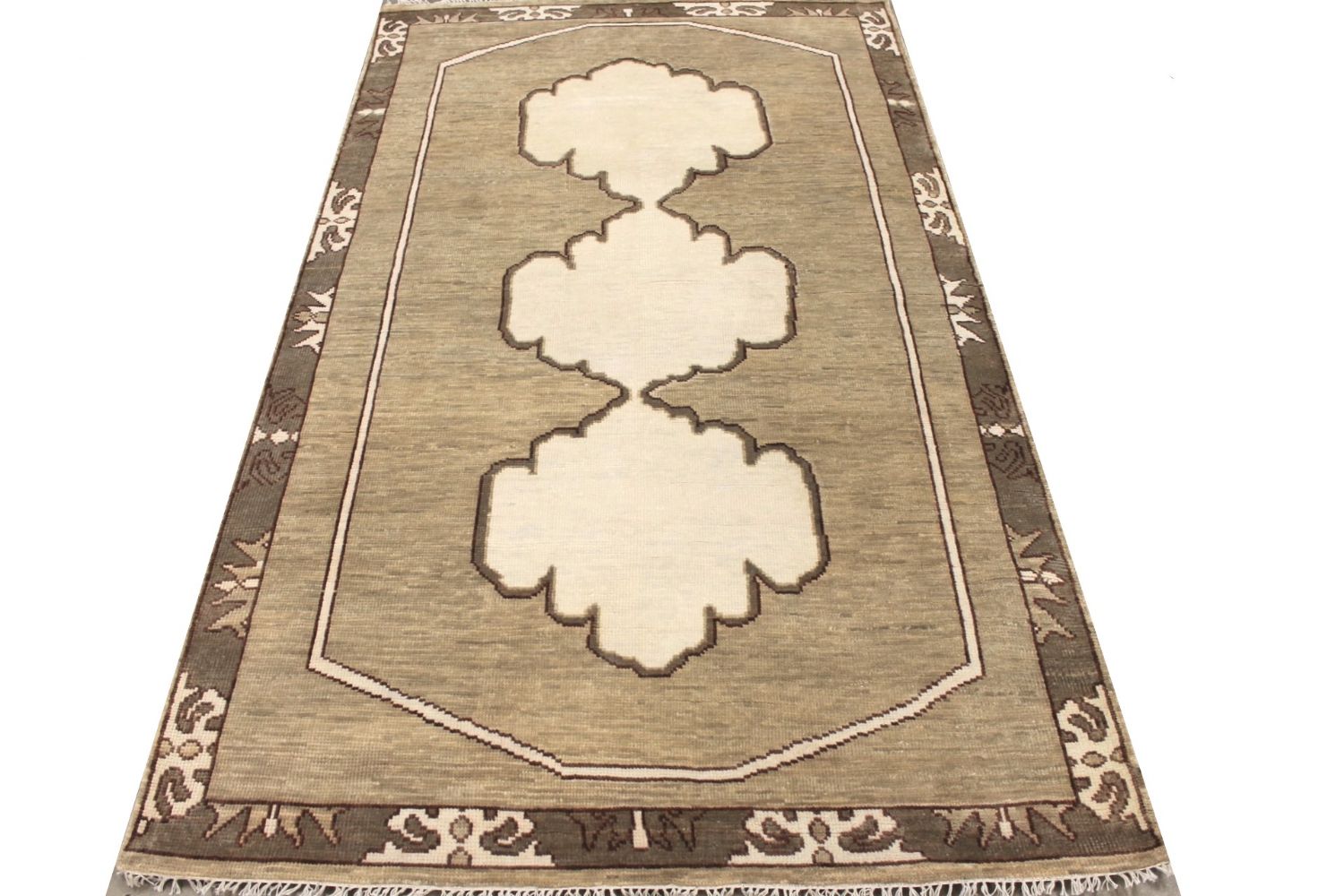 5x7/8 Oushak Hand Knotted Wool Area Rug - MR029298