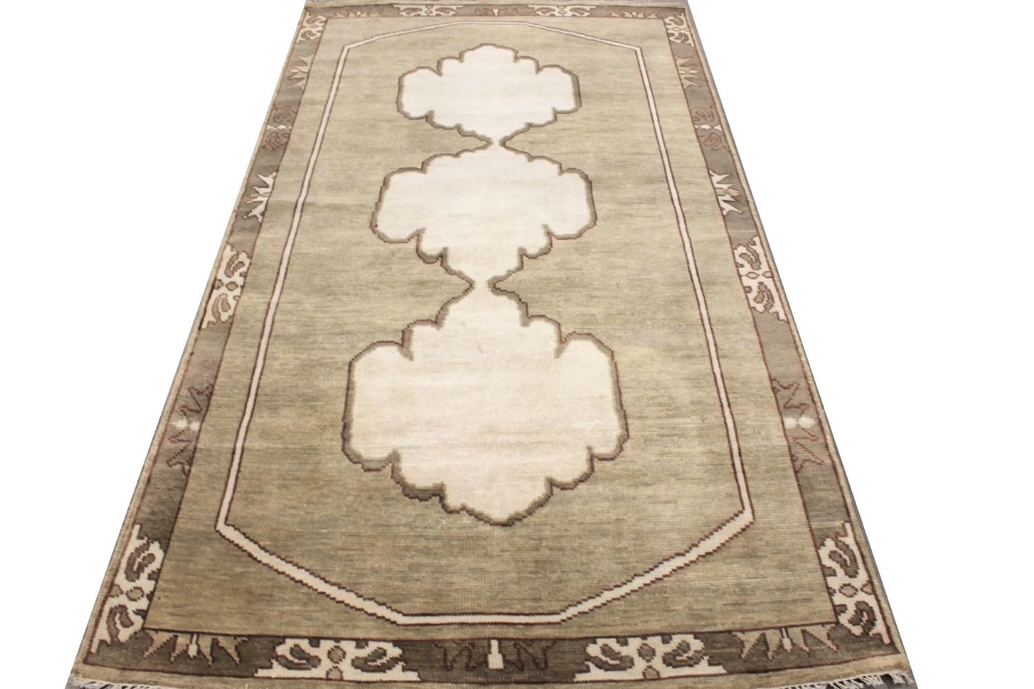 5x7/8 Oushak Hand Knotted Wool Area Rug - MR029298