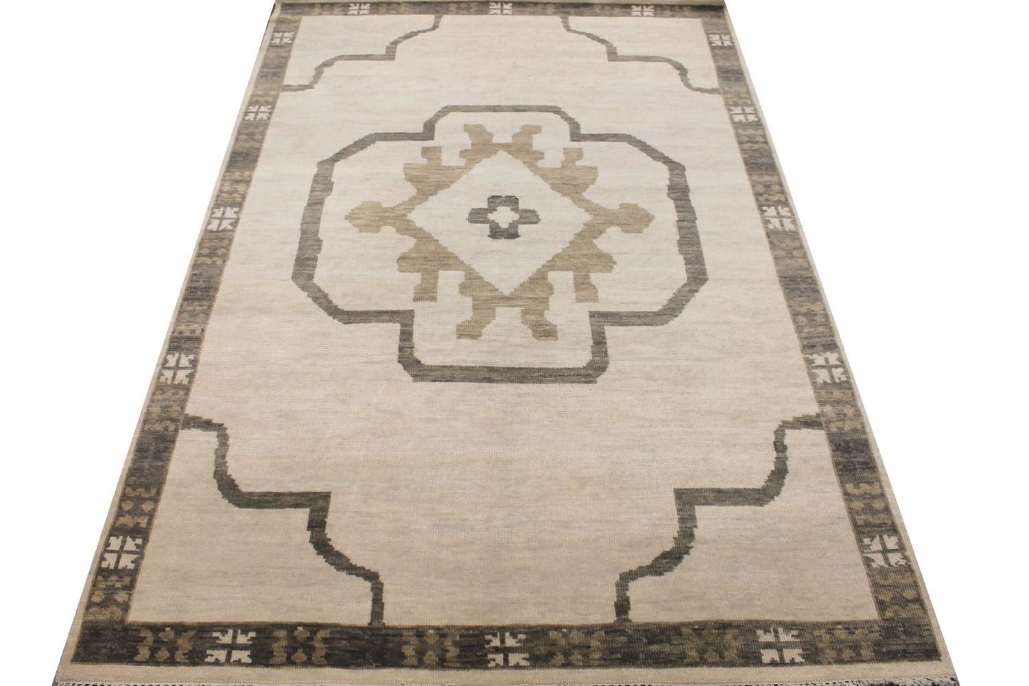 6x9 Oushak Hand Knotted Wool Area Rug - MR029299