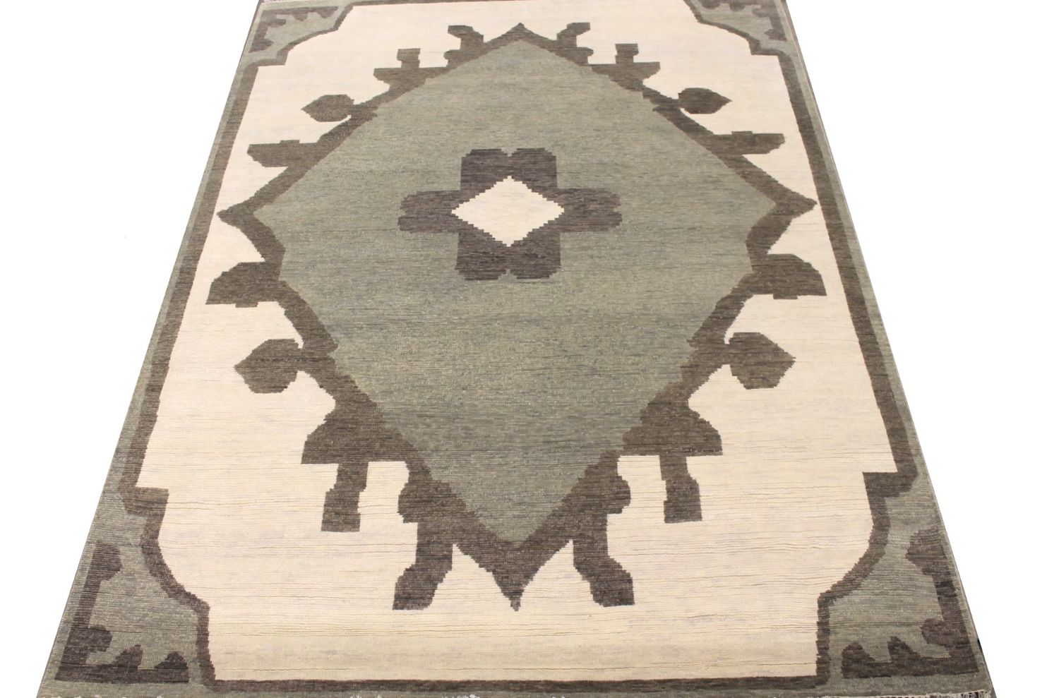 8x10 Oushak Hand Knotted Wool Area Rug - MR029300