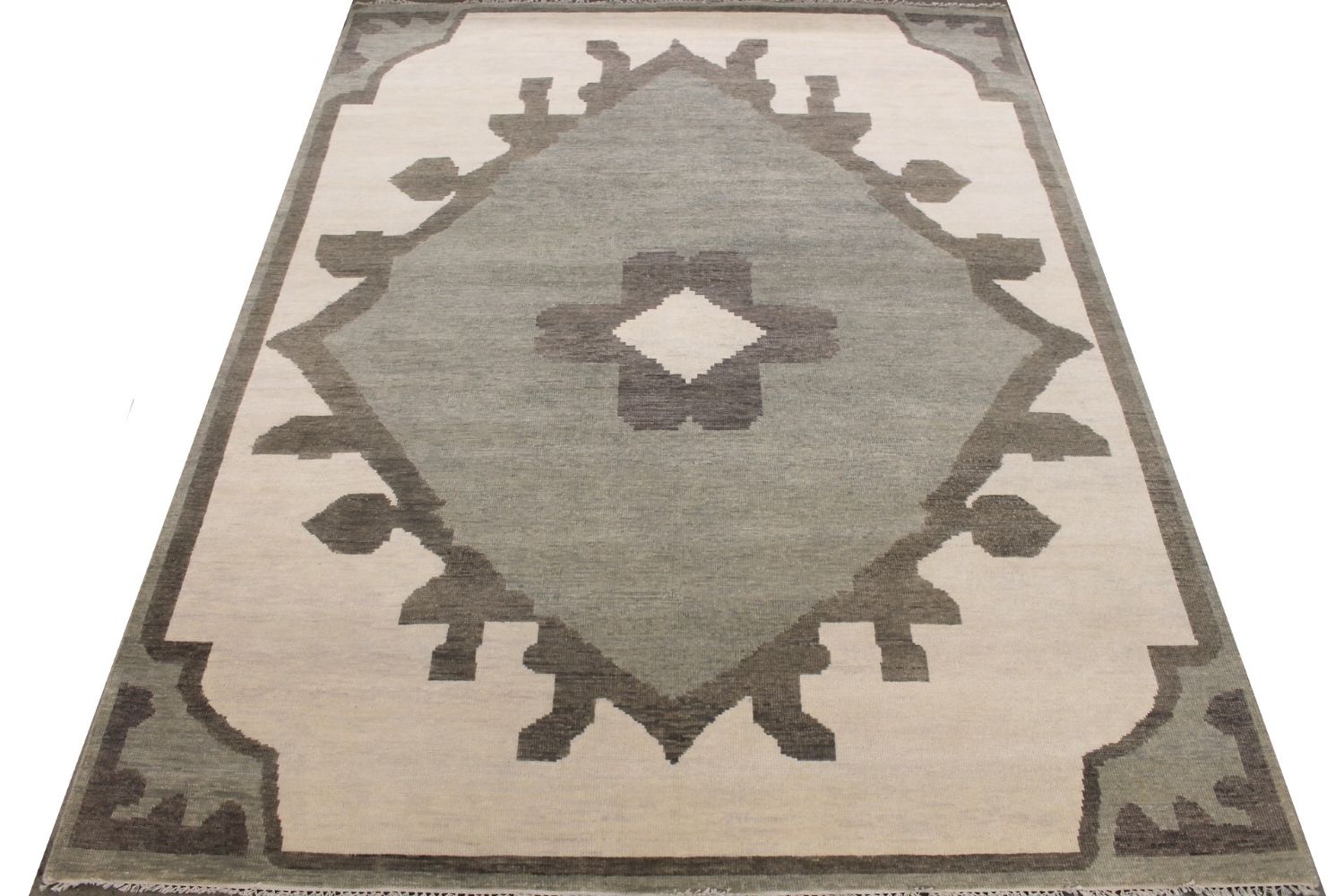 8x10 Oushak Hand Knotted Wool Area Rug - MR029300