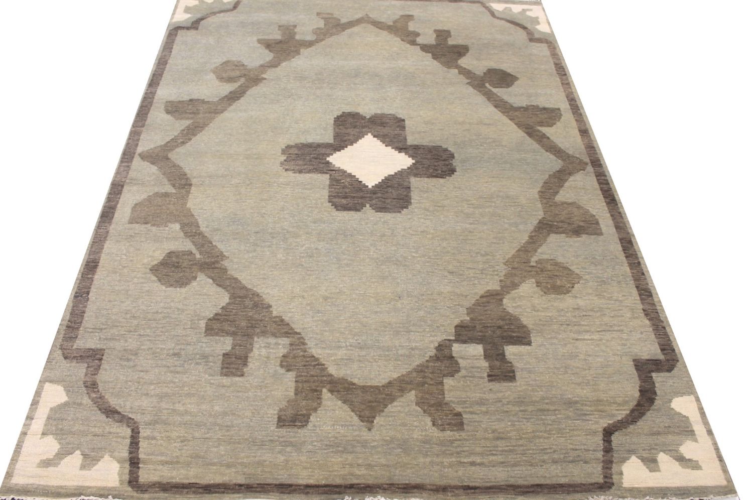 9x12 Oushak Hand Knotted Wool Area Rug - MR029301