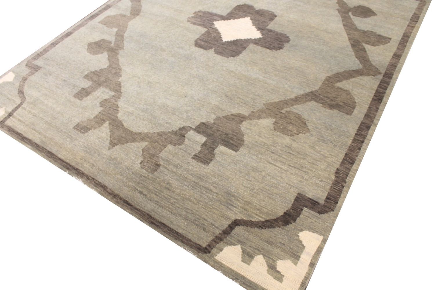 9x12 Oushak Hand Knotted Wool Area Rug - MR029301