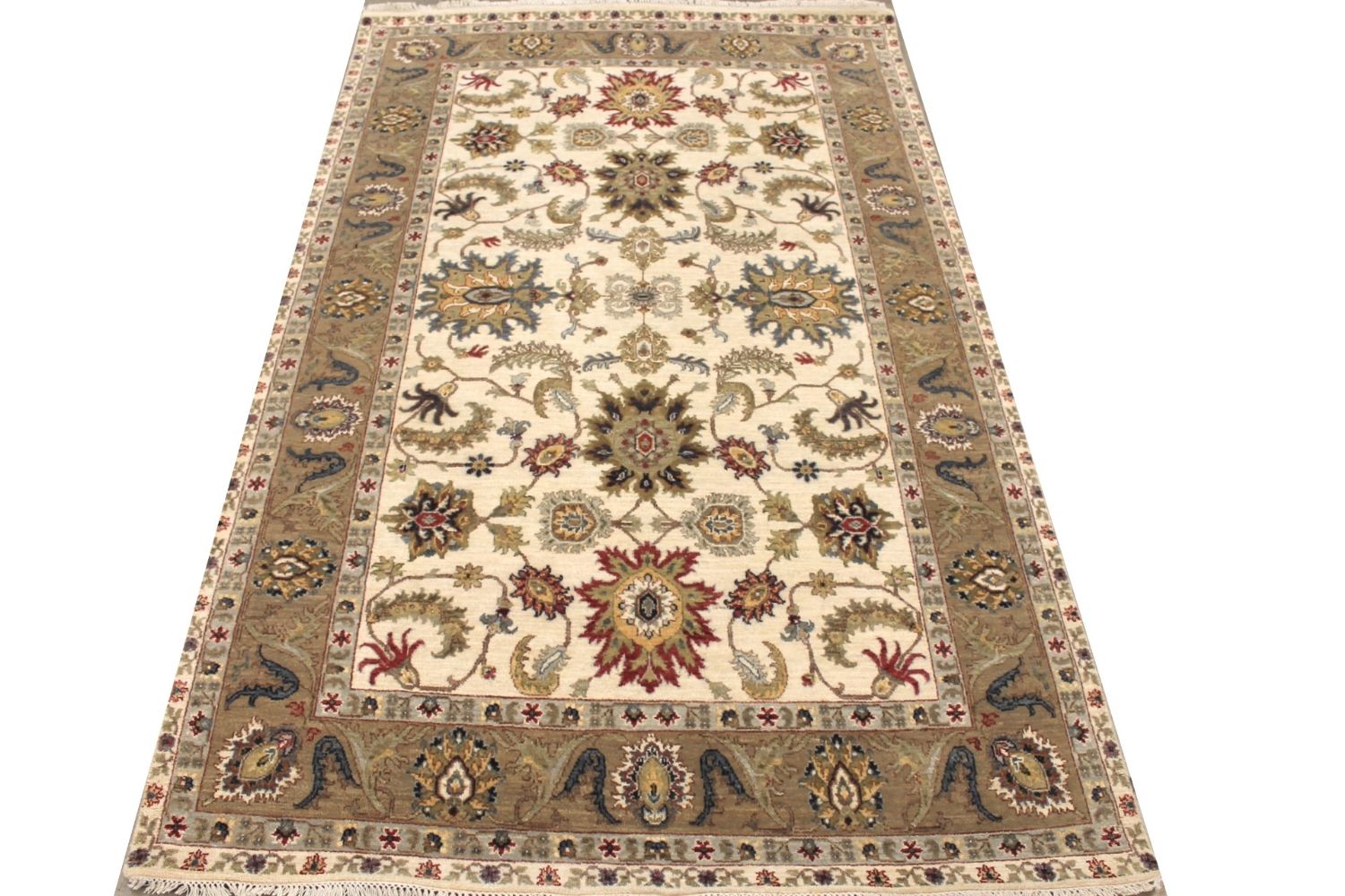 5x7/8 Traditional Hand Knotted Wool Area Rug - MR029304