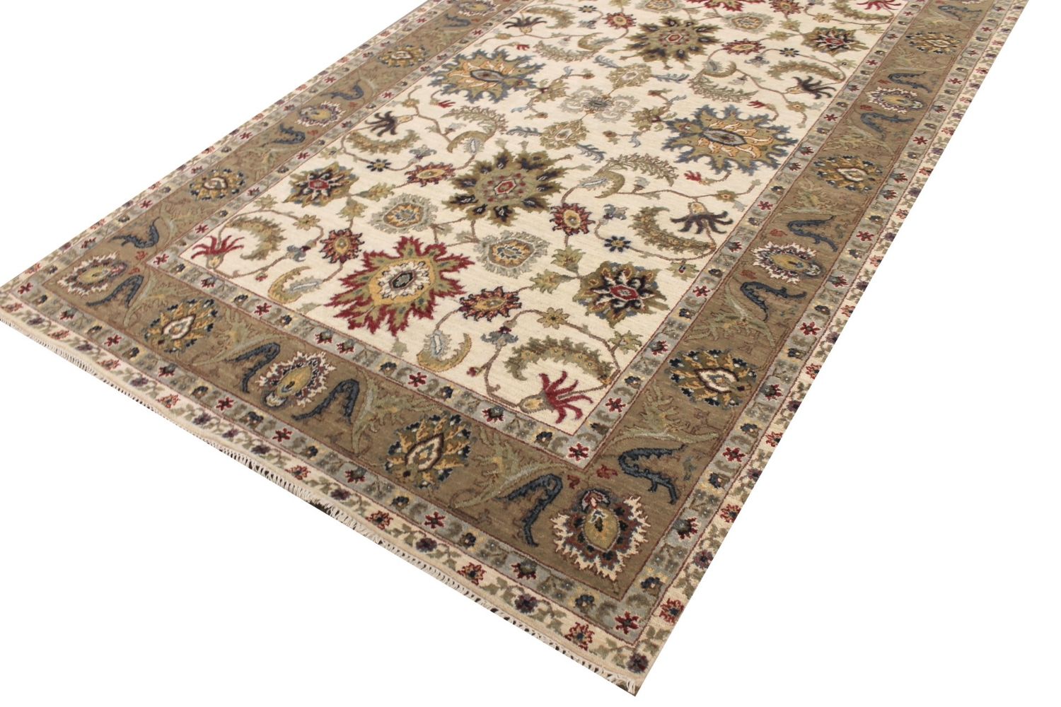 5x7/8 Traditional Hand Knotted Wool Area Rug - MR029304