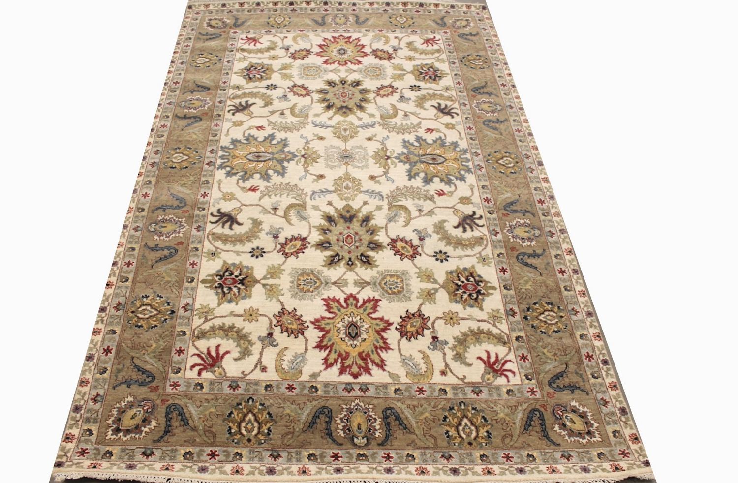 5x7/8 Traditional Hand Knotted Wool Area Rug - MR029304