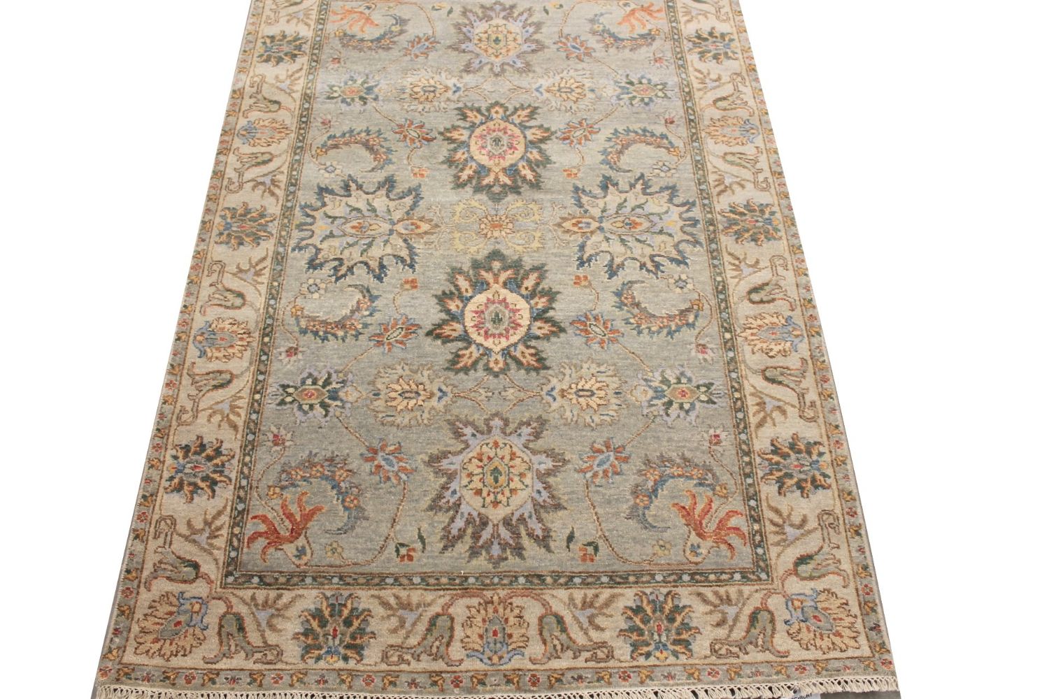 4x6 Traditional Hand Knotted Wool Area Rug - MR029305