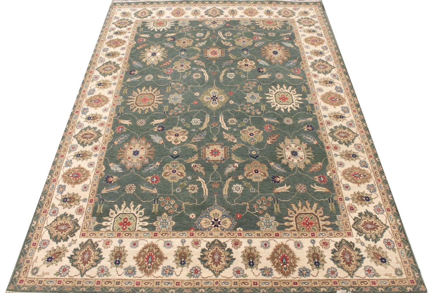 9x12 Traditional Hand Knotted Wool Area Rug - MR029310