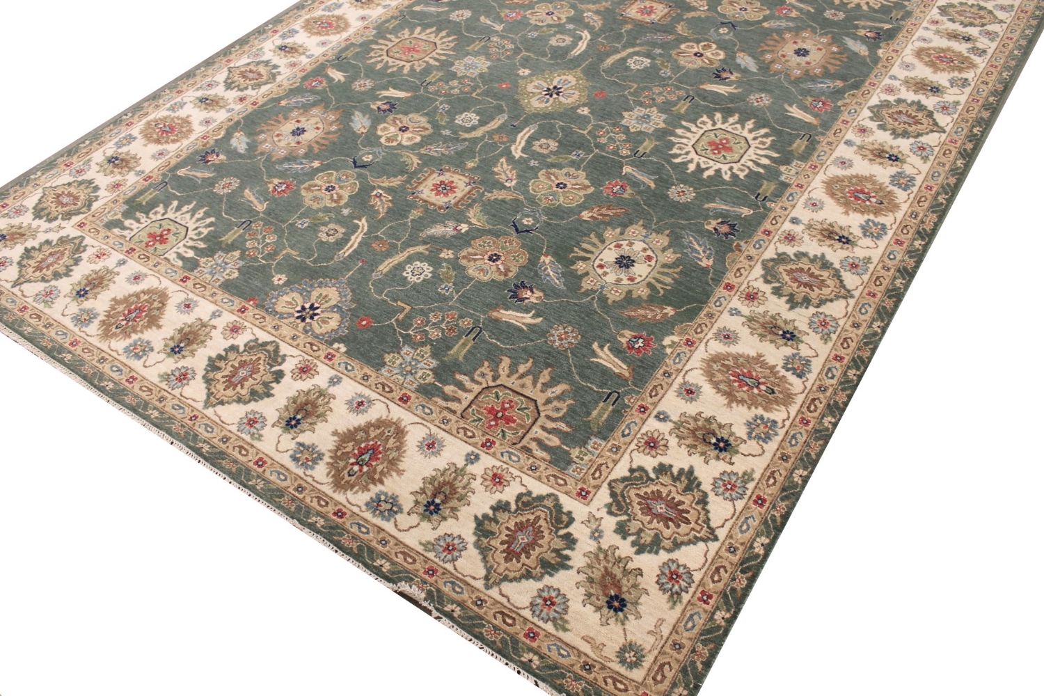 9x12 Traditional Hand Knotted Wool Area Rug - MR029310