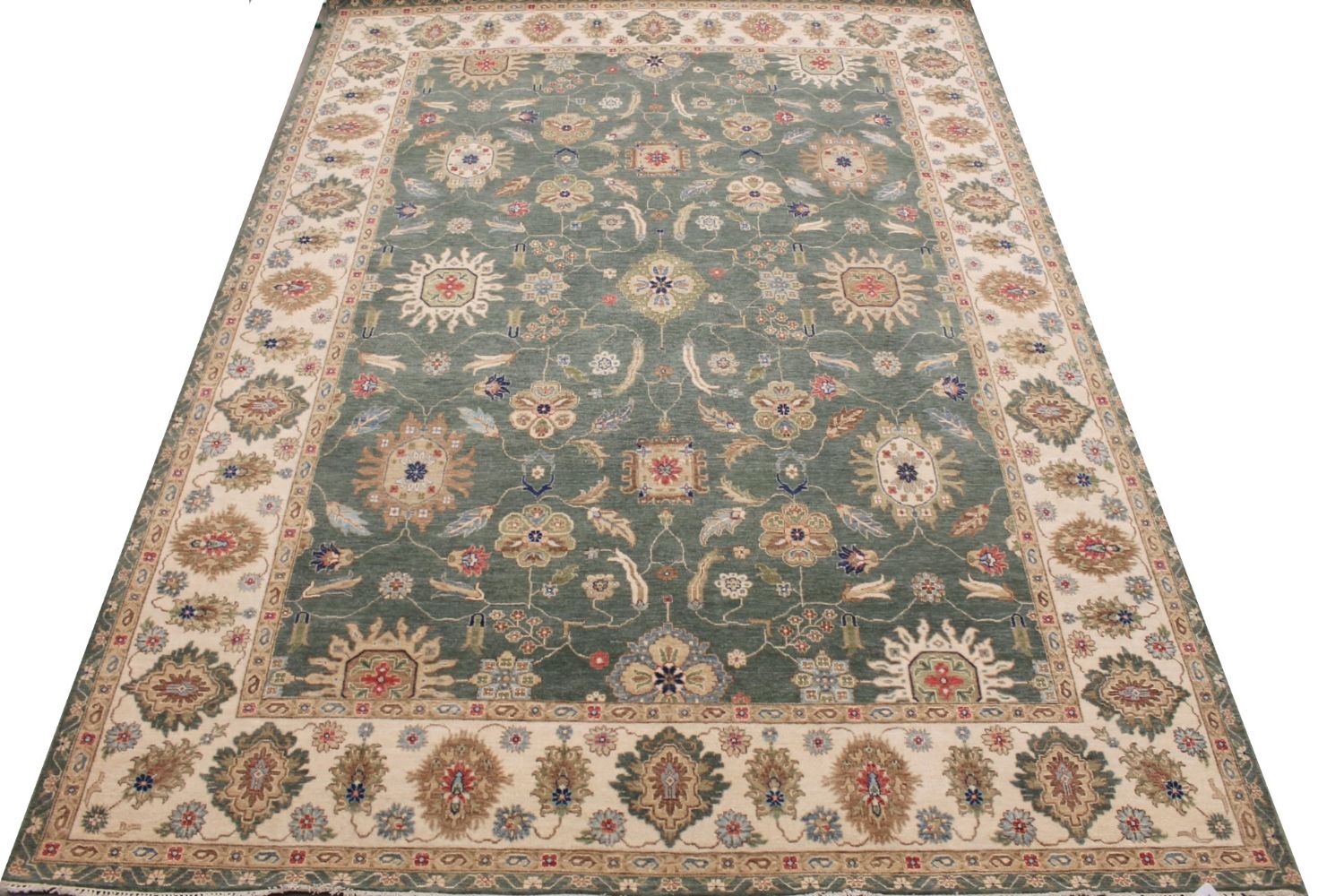 9x12 Traditional Hand Knotted Wool Area Rug - MR029310