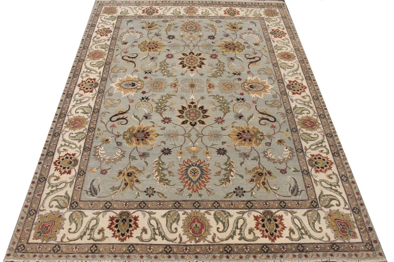 9x12 Traditional Hand Knotted Wool Area Rug - MR029313