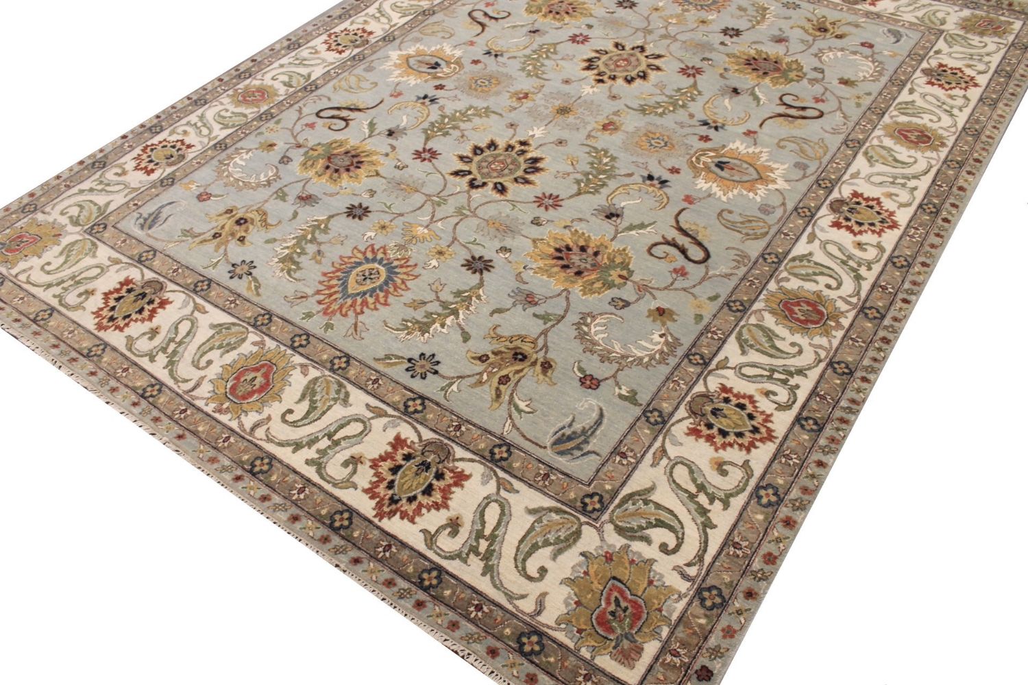 9x12 Traditional Hand Knotted Wool Area Rug - MR029313