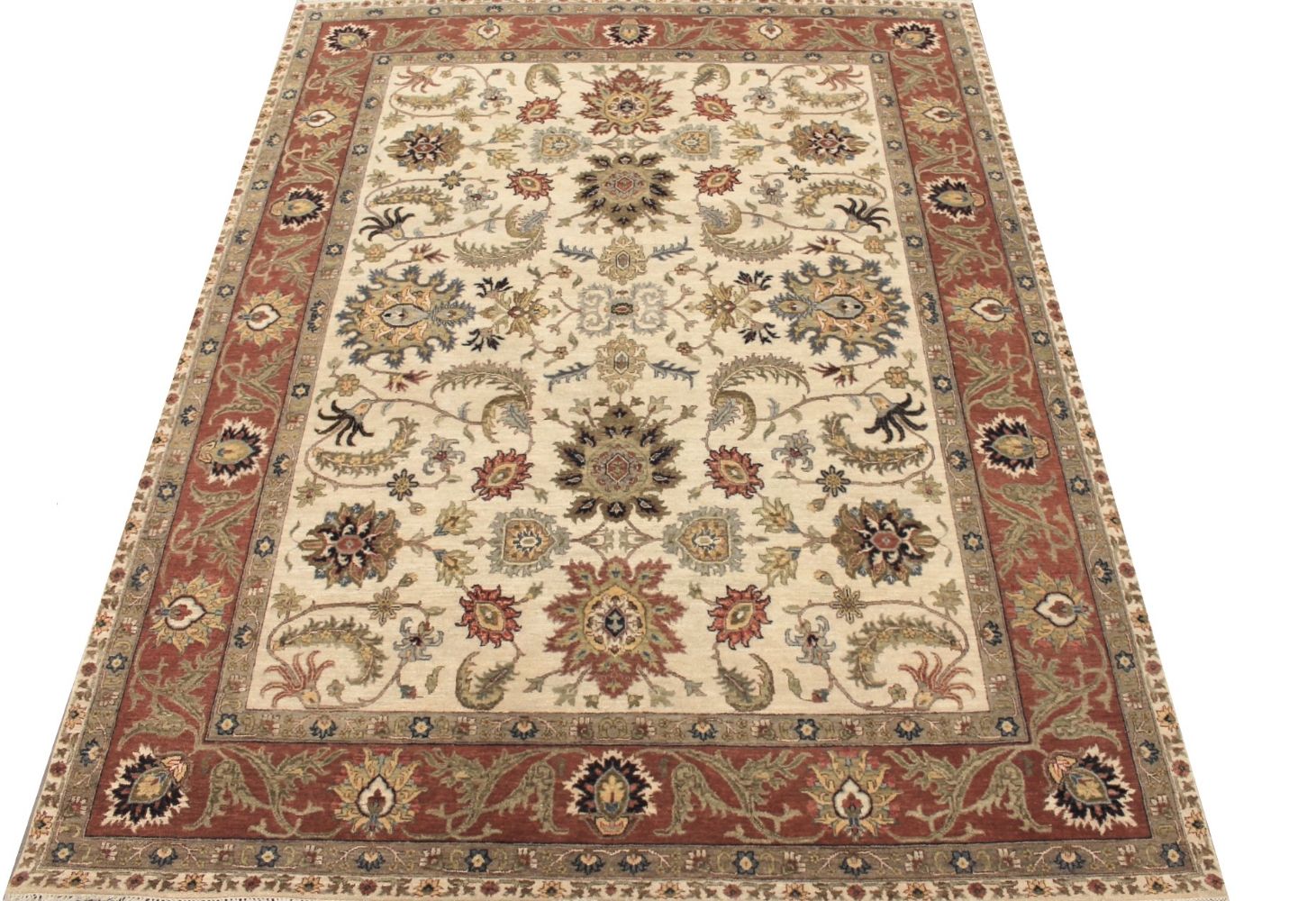 8x10 Traditional Hand Knotted Wool Area Rug - MR029314