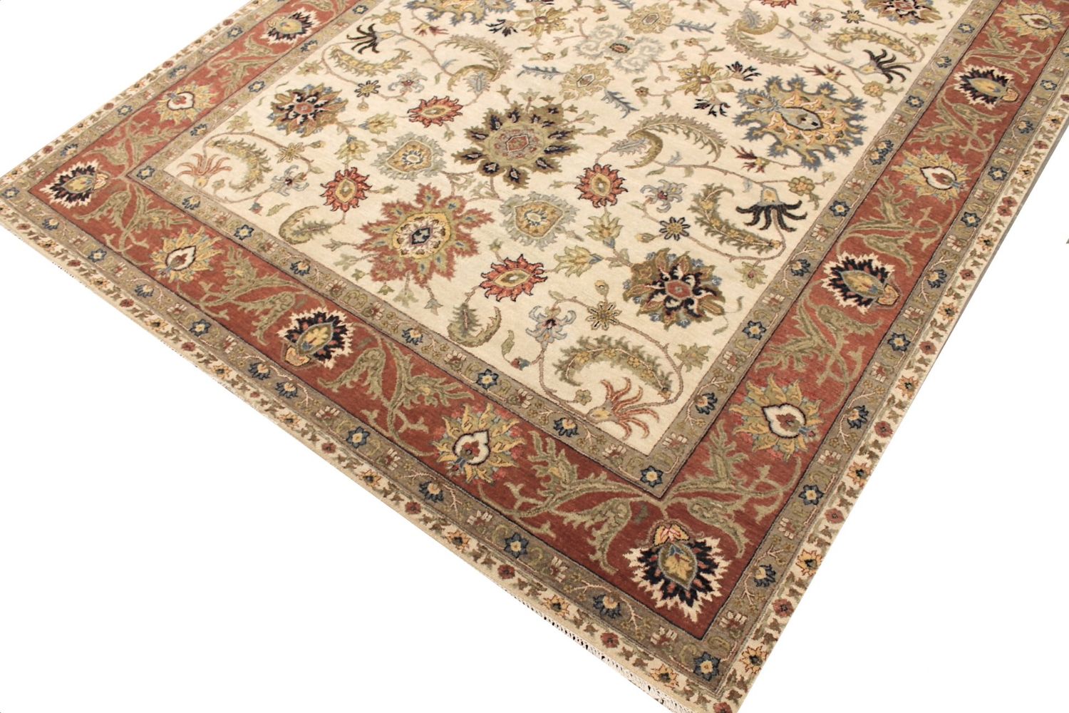 8x10 Traditional Hand Knotted Wool Area Rug - MR029314