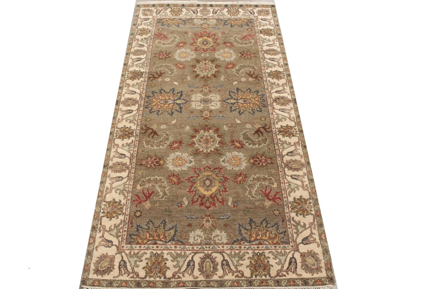 Wide Runner Traditional Hand Knotted Wool Area Rug - MR029321