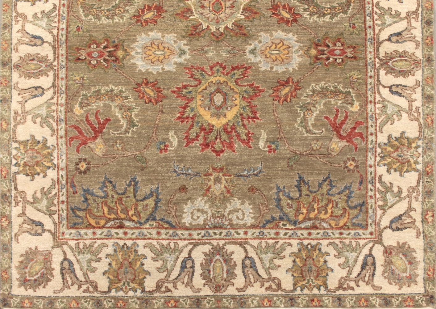 Wide Runner Traditional Hand Knotted Wool Area Rug - MR029321