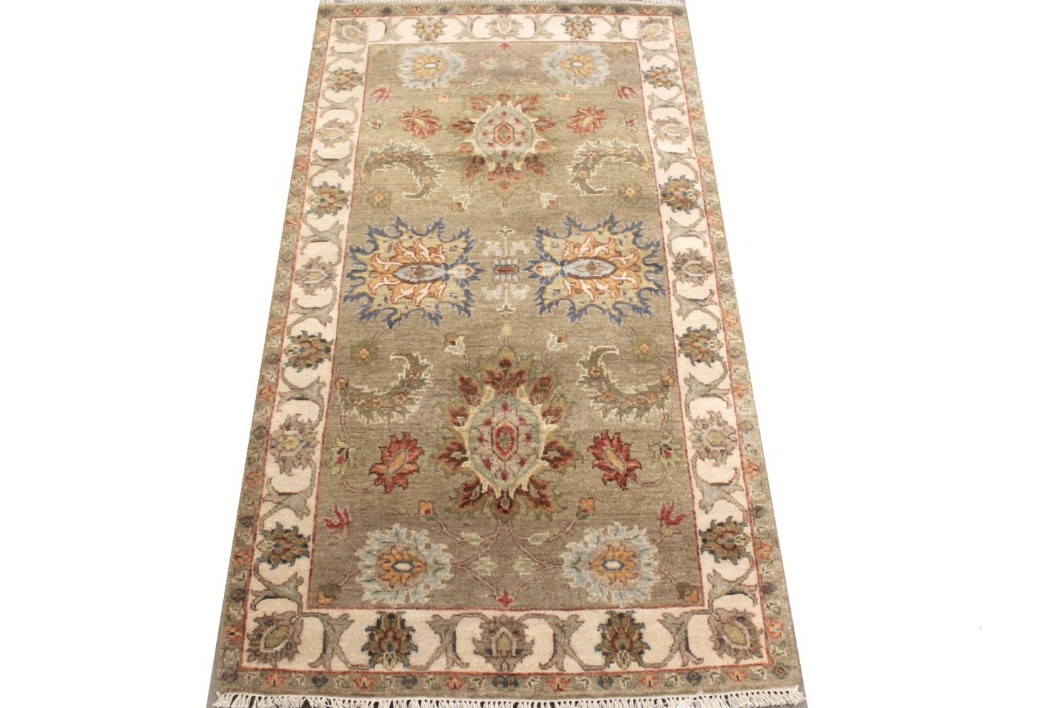 3x5 Traditional Hand Knotted Wool Area Rug - MR029323