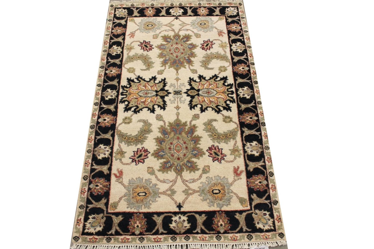 3x5 Traditional Hand Knotted Wool Area Rug - MR029328