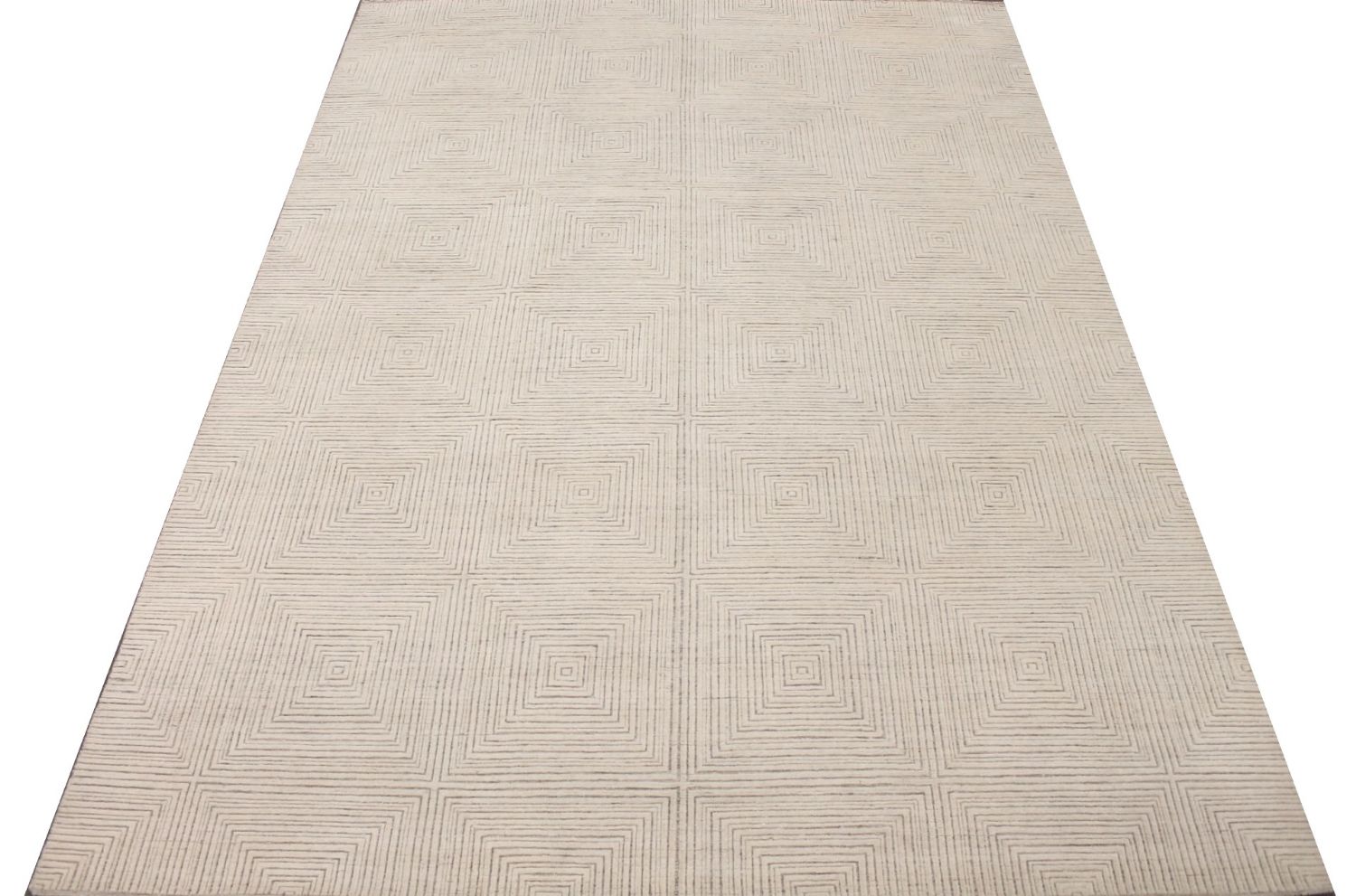 10x14 Casual Hand Knotted Wool Area Rug - MR029333