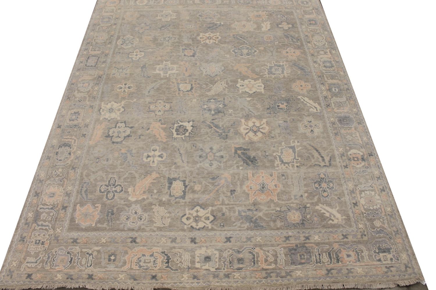 9x12 Oushak Hand Knotted Wool Area Rug - MR029350