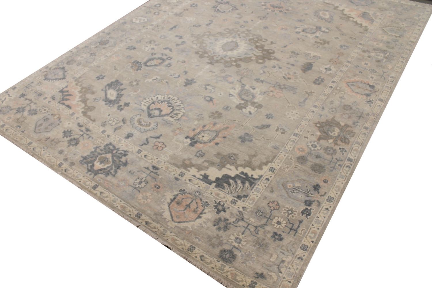 9x12 Oushak Hand Knotted Wool Area Rug - MR029351