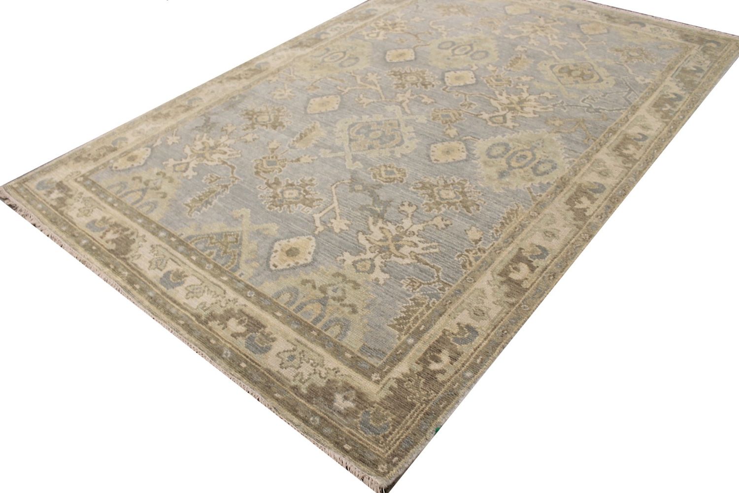 5x7/8 Oushak Hand Knotted Wool Area Rug - MR029353