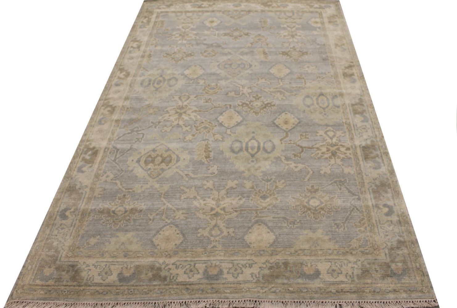 5x7/8 Oushak Hand Knotted Wool Area Rug - MR029353