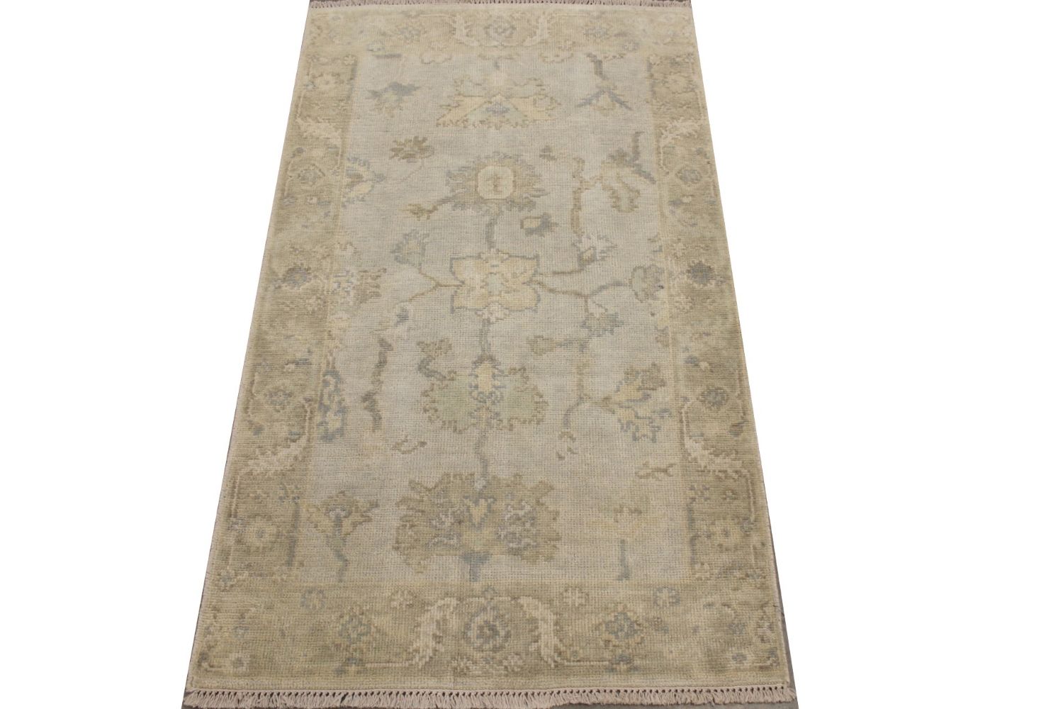 3x5 Oushak Hand Knotted Wool Area Rug - MR029354