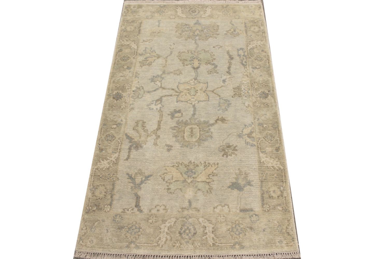 3x5 Oushak Hand Knotted Wool Area Rug - MR029354