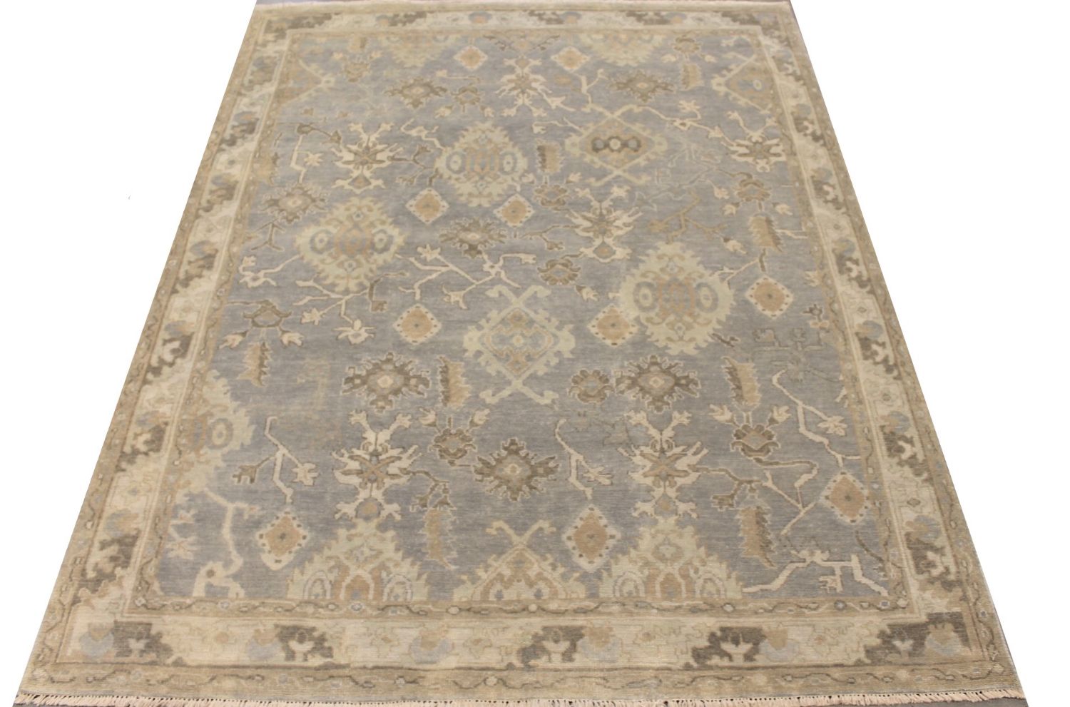 8x10 Oushak Hand Knotted Wool Area Rug - MR029356