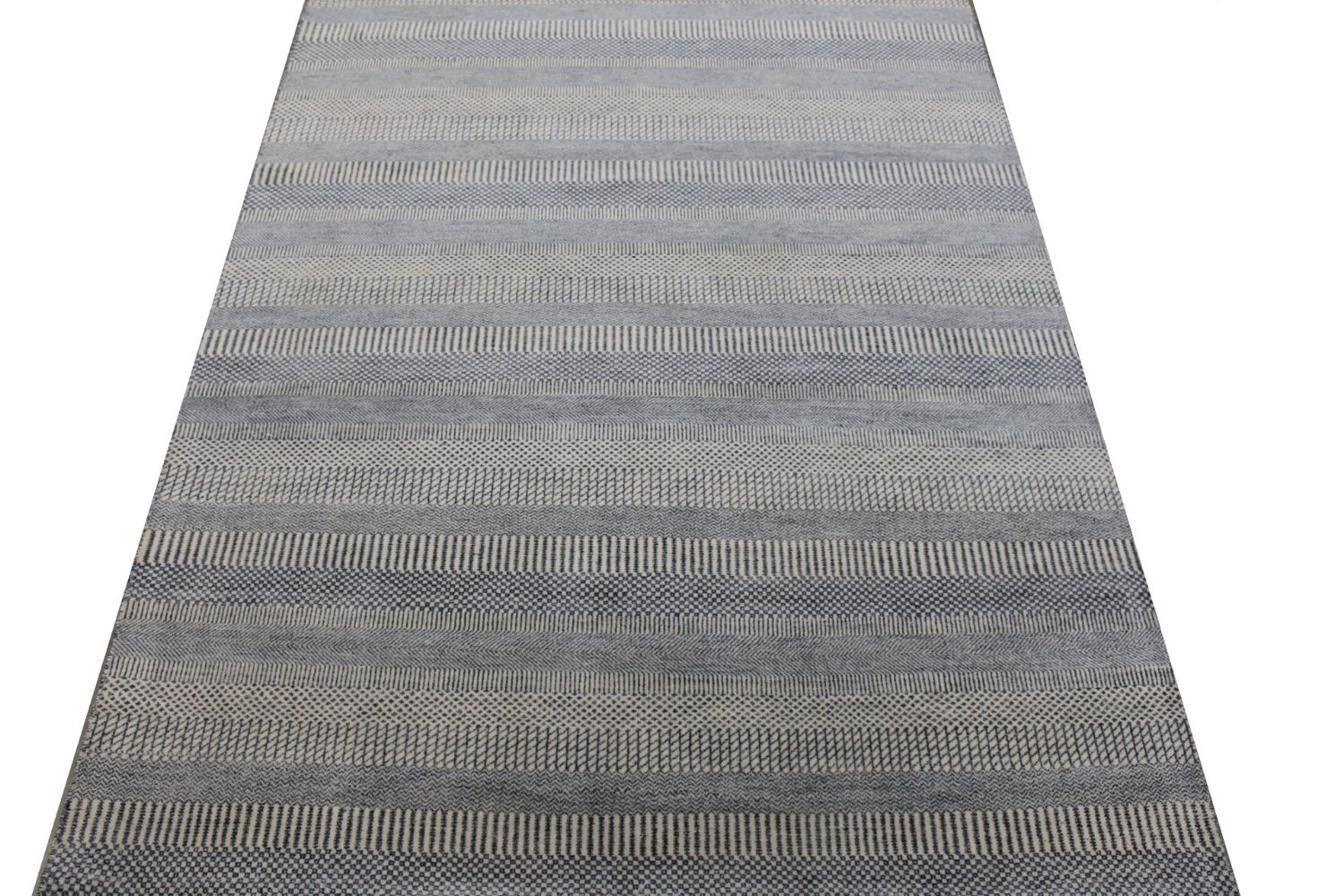 6x9 Casual Hand Knotted Wool Area Rug - MR029365